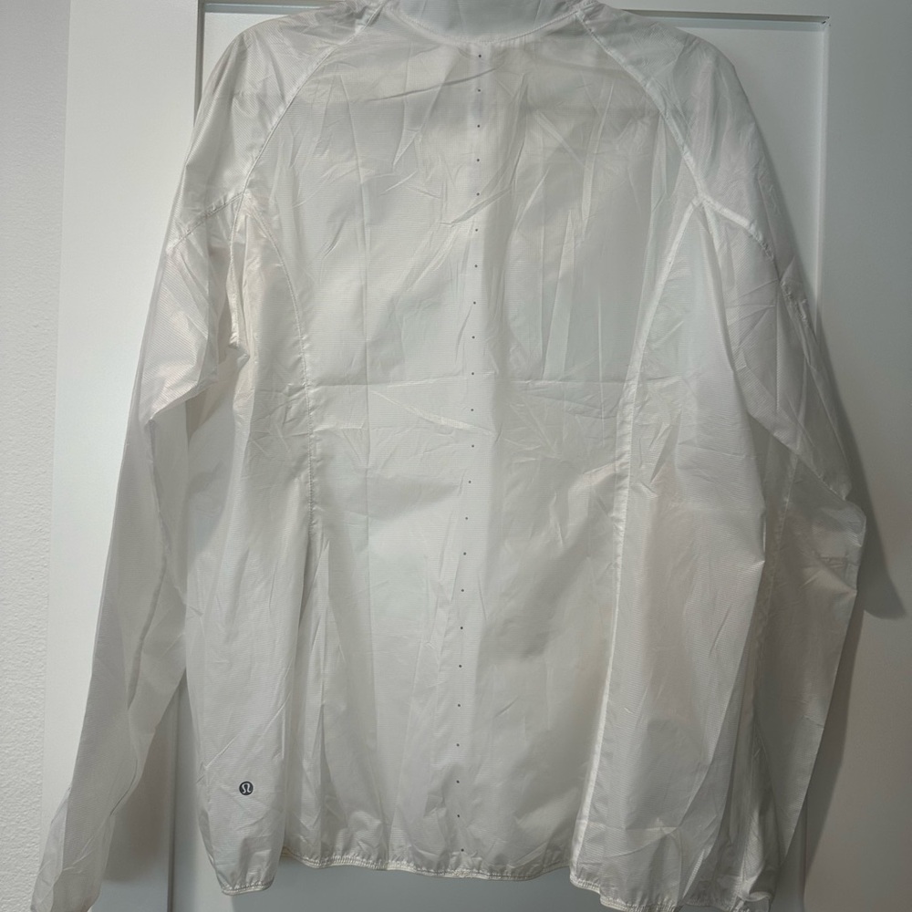 Lululemon Run With It Jacket White Sz 10 EUC - Picture 11 of 16